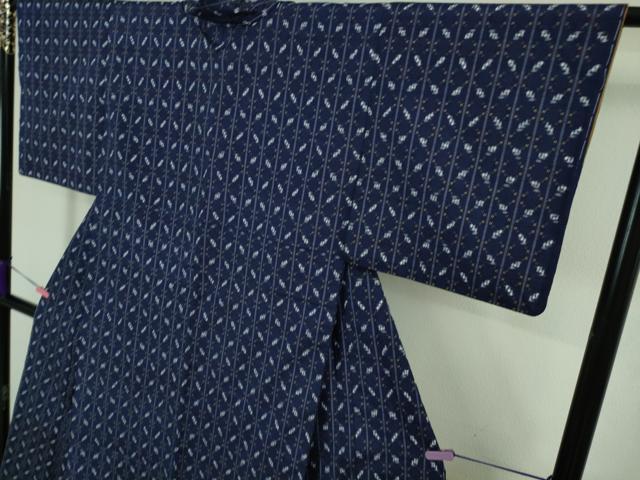 平和屋着物□極上 紬 花織 黒地 逸品 DZAB0178kh5