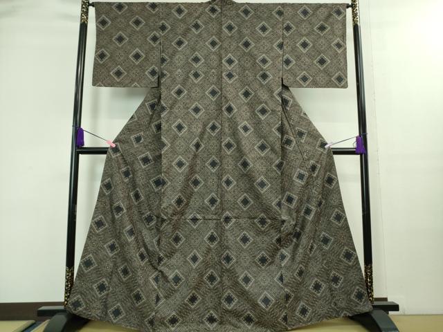 平和屋着物□希少 本場大島紬 龍郷絣 逸品 DZAA8146kh5