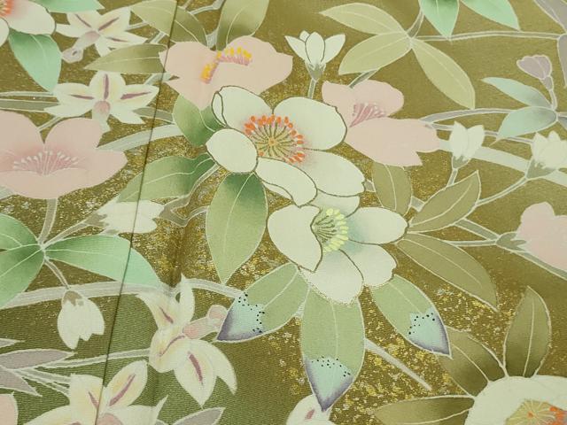 平和屋着物■極上　訪問着　友禅　枝花文　暈し染め　逸品　DZAA8168kh5 平和屋着物○極上 訪問着 友禅 枝花文 暈し染め 逸品 DZAA8168kh5の