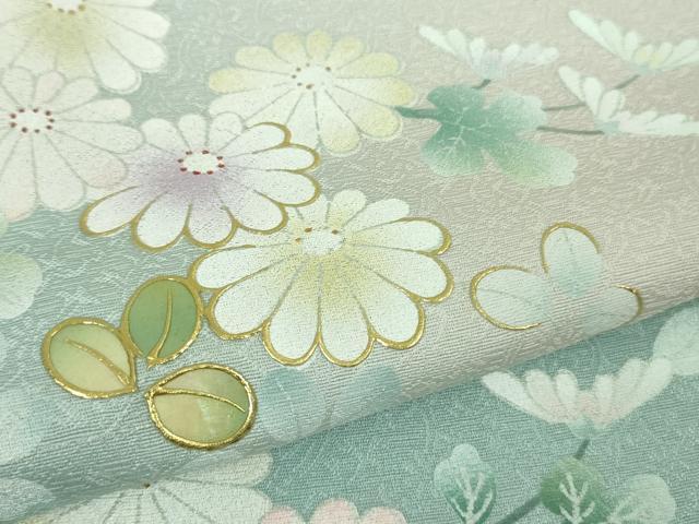 平和屋本店□極上 螺鈿作家 藤本隆士 訪問着 煌彩庵 枝菊紋