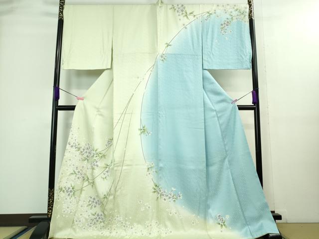 平和屋本店■極上　訪問着　枝垂れ花　暈し染め　ロング丈　逸品　DZAA8182kh5