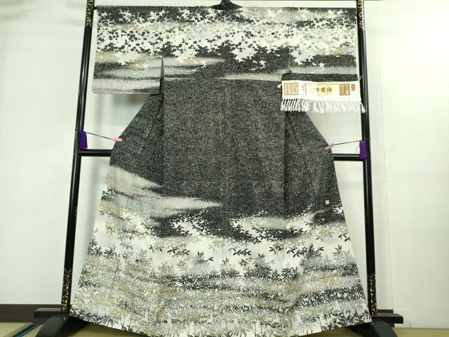 平和屋本店□極上 石川県指定無形文化財 牛首紬 白山工房 手織り