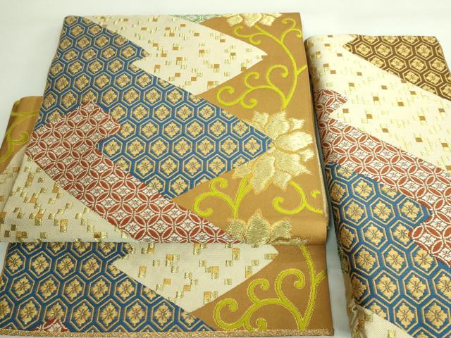 平和屋着物■極上　龍村美術織物　たつむら　つけ帯　小袖唐草文　金銀糸　逸品　DZAA8255kh5