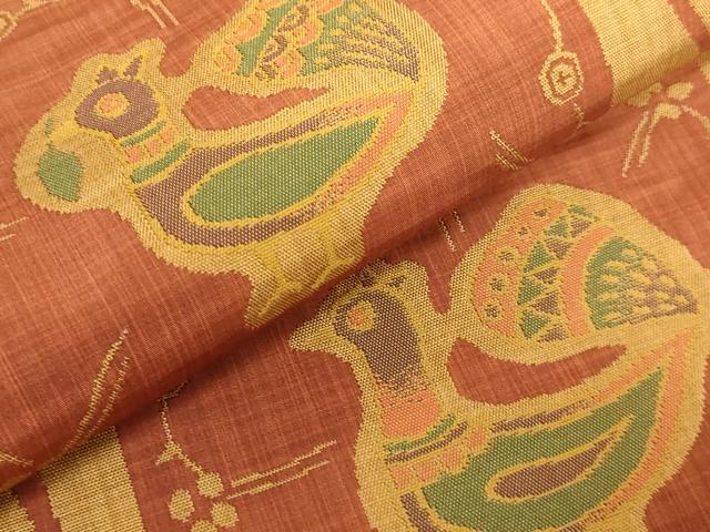 平和屋着物□極上 名門木屋太 今河織物 六通柄袋帯 花鳥