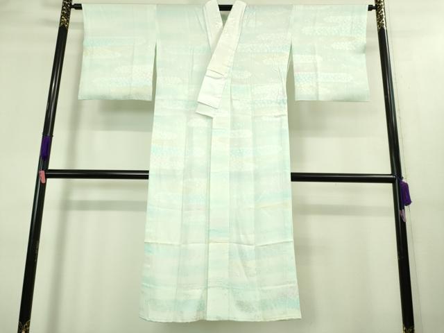 平和屋2□上質な長襦袢 無双仕立て 舞桜地紋 暈し染め 逸品