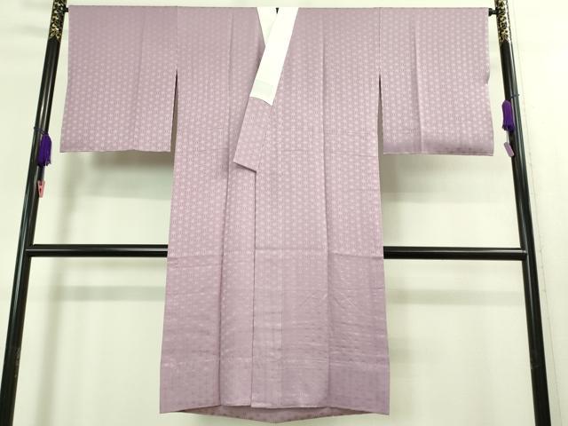 平和屋着物■上質な長襦袢　無双仕立て　麻の葉地紋　紅藤色　逸品　未使用　DZAA8341kh5