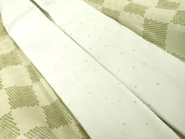 平和屋着物○上質な長襦袢 無双仕立て 半衿付き 市松文様 暈し染め