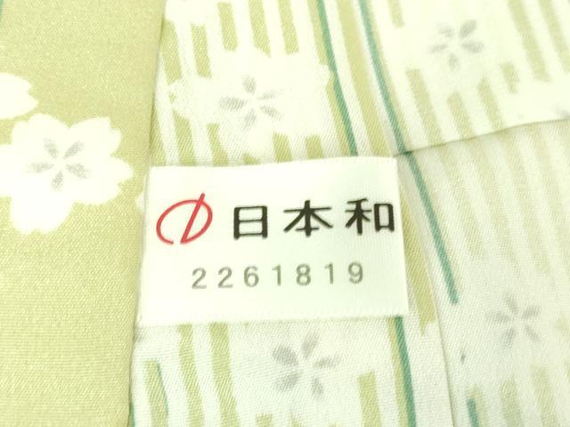 平和屋着物□京友禅 創作長襦袢 無双仕立て 舞桜間道 反端