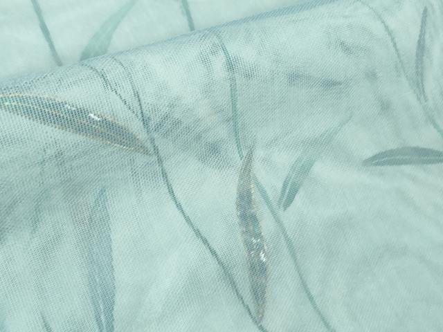 平和屋着物■極上　訪問着　無双　紗袷　紗×紗　螺鈿　枝葉文　暈し染め　金彩　逸品　未使用　DZAA8378kh5 平和屋着物□極上 訪問着 無双 紗袷 紗×紗 螺鈿 枝葉文 暈し染め 金彩