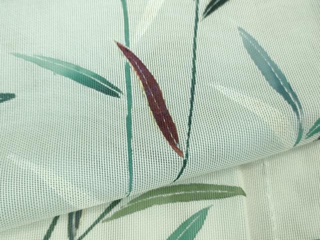 平和屋着物□極上 訪問着 無双 紗袷 紗×紗 螺鈿 枝葉文 暈し染め 金彩