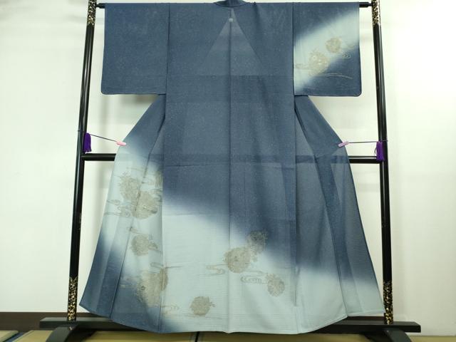 平和屋着物■極上　夏物　中国三大刺繍　スワトウ刺繍　汕頭刺繍　総刺繍　訪問着　絽　雪輪花文　暈し染め　逸品　未使用　DZAA8382kh5