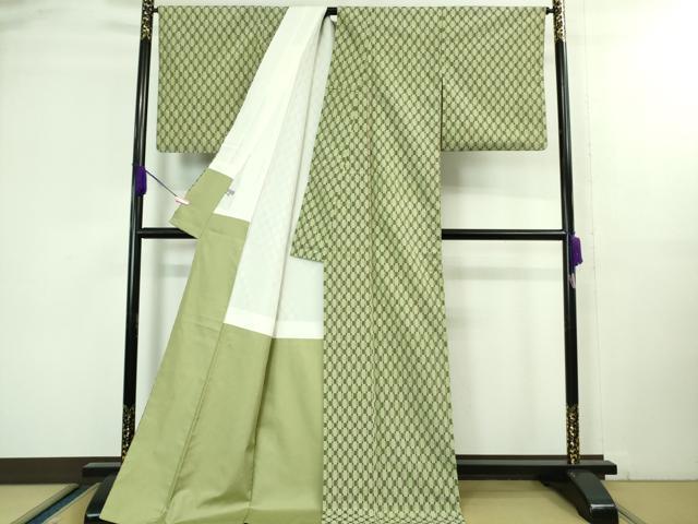 平和屋本店●極上　本場琉球絣　手おり　大城織物謹製　ロング丈　証紙付き　逸品　DZAA8394kh5_2