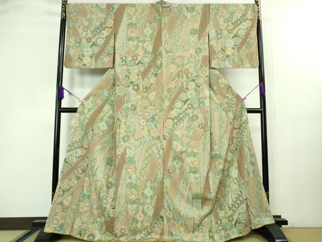 平和屋本店■極上　中国三大刺繍　スワトウ刺繍　汕頭刺繍　小紋　鬘帯花文　逸品　DZAA8398kh5 平和屋本店○極上 中国三大刺繍 スワトウ刺繍 汕頭刺繍 訪問着 鴛鴦花