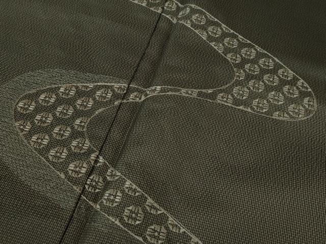 平和屋着物■極上　本場縞大島紬　訪問着　刺し子　刺繍　流水文　逸品　未使用　DZAA8419kh5 平和屋着物○極上 本場縞大島紬 訪問着 刺し子 刺繍 流水文 逸品 未