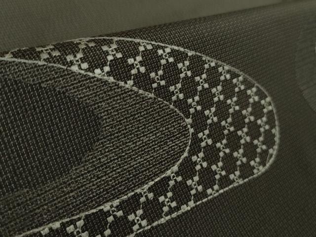 平和屋着物○極上 本場縞大島紬 訪問着 刺し子 刺繍 流水文 逸品 未