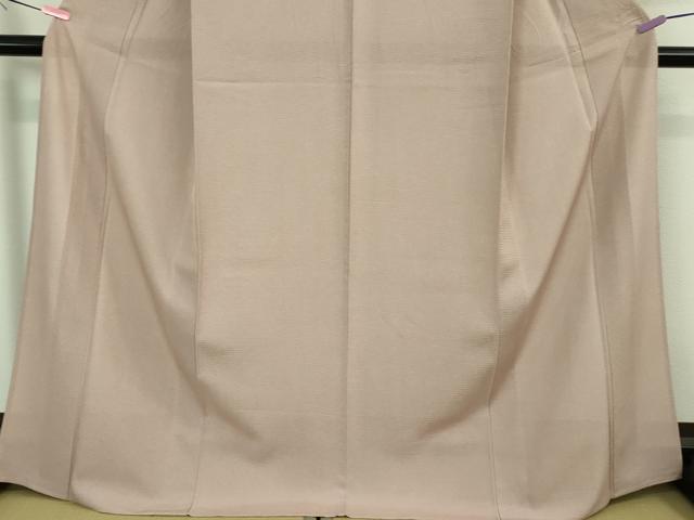 平和屋着物□極上 夏物 江戸小紋 絽 両面染 鮫小紋柄 薄柿色