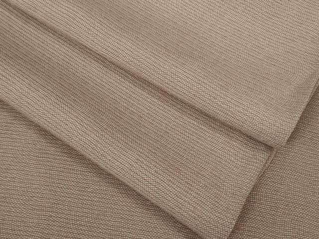 平和屋着物■極上　夏物　江戸小紋　絽　両面染　鮫小紋柄　薄柿色×白　逸品　DZAA8431kh5