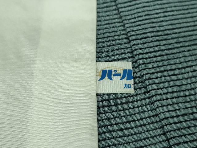平和屋着物■極上　夏物　世界的人形師　辻村寿三郎　ジュサブロー　小紋　絽縮緬　絣柄　濃紺地　逸品　DZAA8438kh5_9