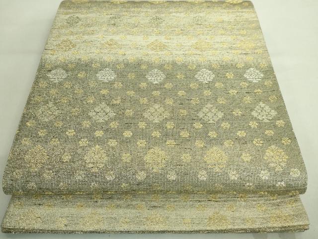 平和屋着物■極上　桝屋高尾　ねん金綴錦　六通柄袋帯　アジア繍文　金銀糸　逸品　DZAA8568kh5