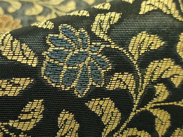 平和屋着物□極上 紋屋井関 御寮織 六通柄袋帯 花唐草 金糸 逸品
