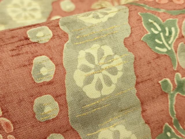 平和屋着物□極上 石川県指定無形文化財 牛首紬 白山工房 手織り