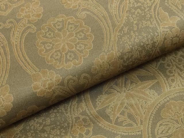 平和屋着物□極上 両面 全通柄袋帯 瓢箪蔦の葉文 道長