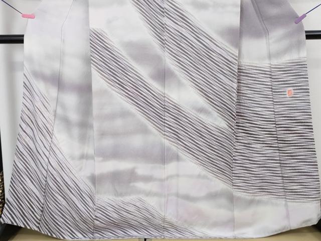 平和屋本店□極上 十日町 名門 滝泰謹製 訪問着 相良刺繍 おぼろ染め