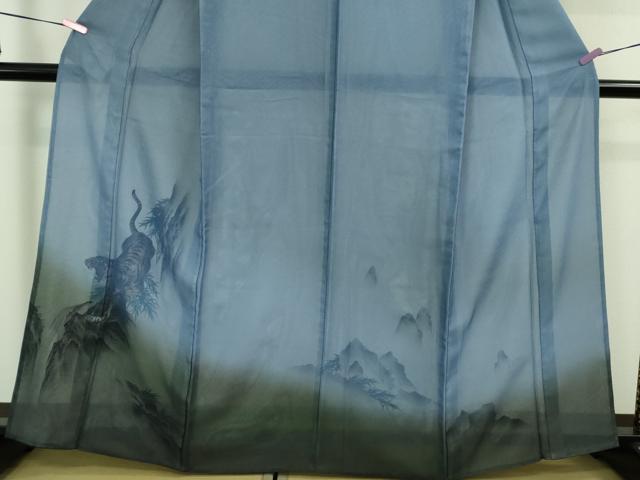 平和屋本店□極上 訪問着 無双 紗袷 紗×絽 手描き 螺鈿箔