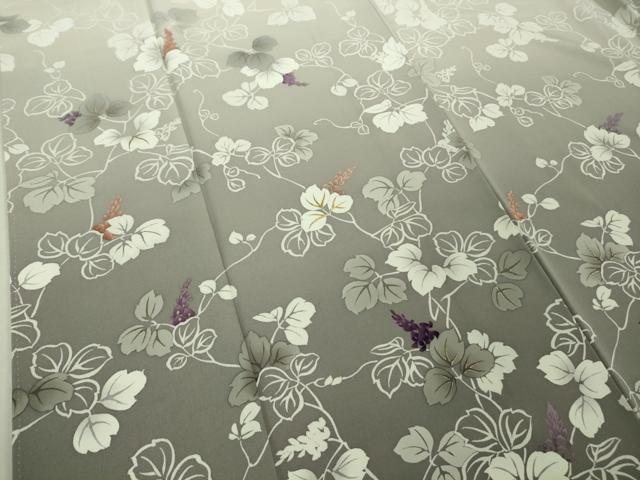 平和屋着物○極上 訪問着 刺繍 蔦の葉文 暈し染め 金彩 逸品