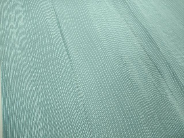 平和屋本店■極上　夏物　銀座もとじ　小紋　縦絽　縮緬地　浅縹色　逸品　DZAA8703kh5 平和屋本店□極上 夏物 銀座もとじ 小紋 縦絽 縮緬地 浅縹色