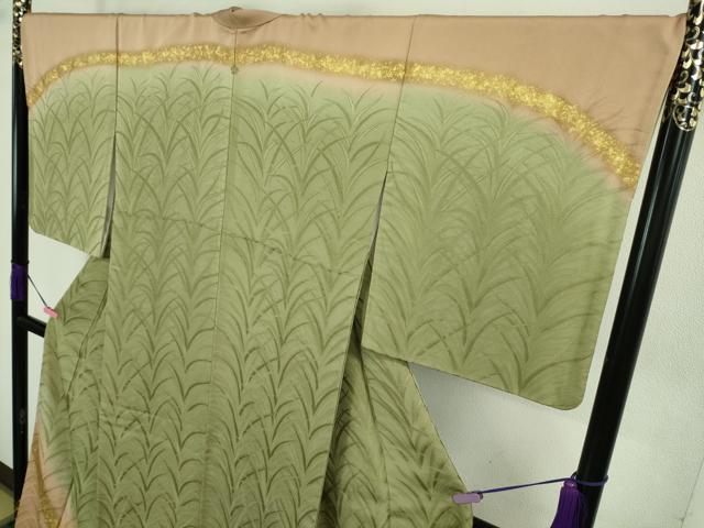 平和屋着物□極上 皇室献上作家 北出与三郎 訪問着 大王松