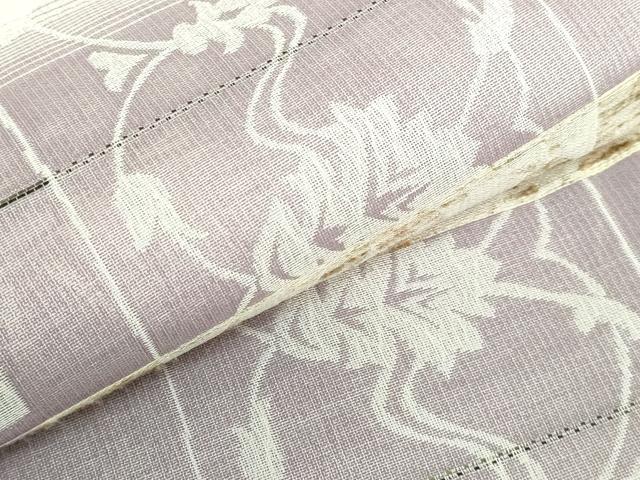 平和屋着物■極上　全通柄袋帯　スリーシーズン帯　ぜんまい紬　市松横段文　逸品　DZAA8750kh5 平和屋着物□極上 全通柄袋帯 スリーシーズン帯 ぜんまい紬 市松横段文