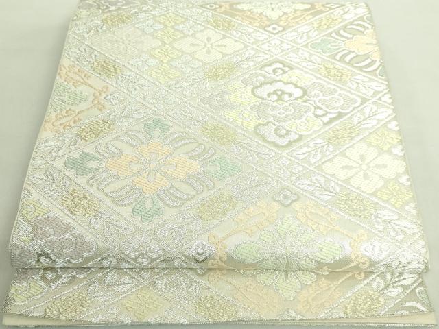 平和屋本店□極上 西陣 川島織物 つけ帯 唐織 花菱文 金糸 逸品