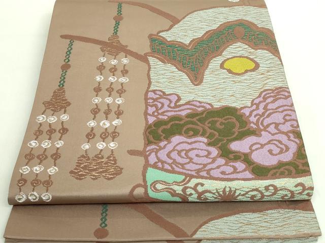 平和屋着物□極上 世界的人形師 辻村寿三郎 ジュサブロー 六通柄