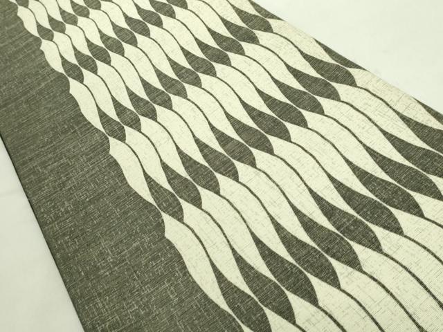 平和屋着物□極上 全通柄袋帯 紬地 よろけ間道 逸品 DZAA8802kh5