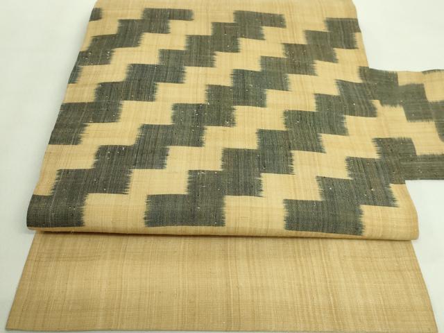 平和屋本店■極上　夏物　芭蕉布　手積み芭蕉糸100％　九寸名古屋帯　逸品　DZAA8810kh5