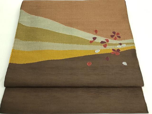 平和屋着物■極上　絲藝苑　上島洋山　八寸名古屋帯　舞花文　ますいわ屋扱い　逸品　DZAA8825kh5