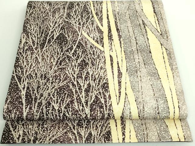 平和屋着物□極上 石川県指定無形文化財 牛首紬 白山工房 手織り