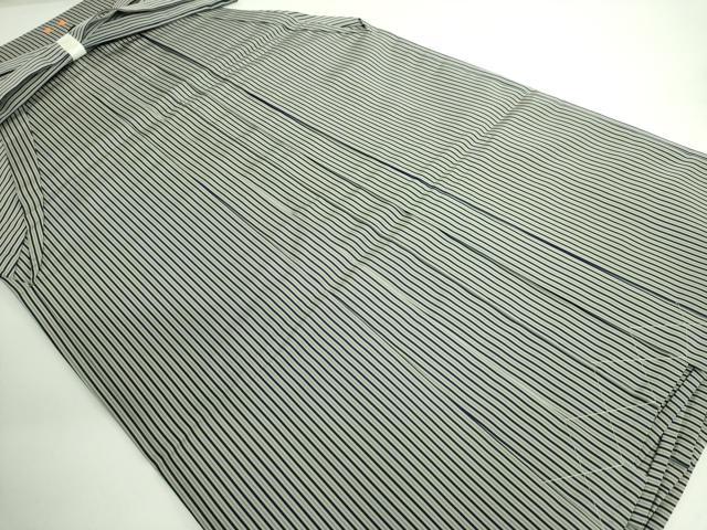 平和屋本店■極上　男性　人間国宝　甲田綏郎　精好仙台平　馬乗り袴　縞　逸品　未使用　DZAA8845kh5