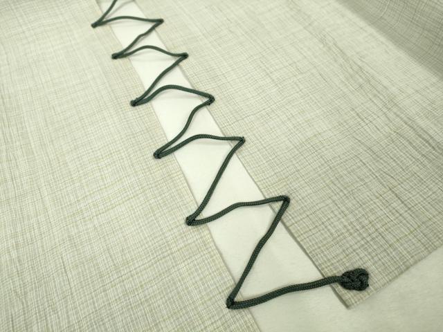 平和屋着物□極上 男性 夏物 陣羽織 本場小千谷ちぢみ 麻 逸品