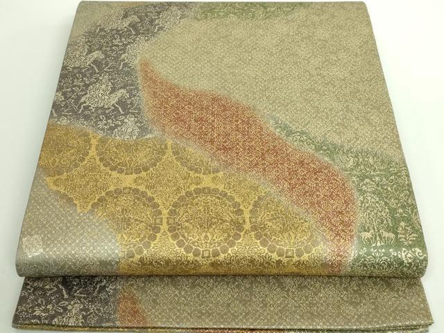 平和屋着物■極上　善之助　着物ブランド　一期一会　全通柄袋帯　道長名物裂　金彩　逸品　DZAA8959kh5