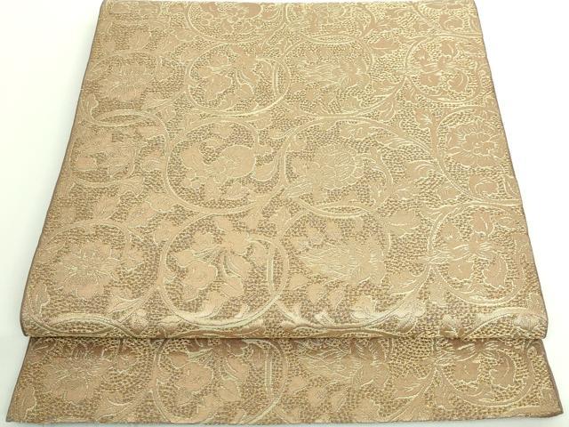 平和屋着物■極上　西陣　川島織物　全通柄　本袋帯　花唐草　金糸　逸品　DZAA8975kh5