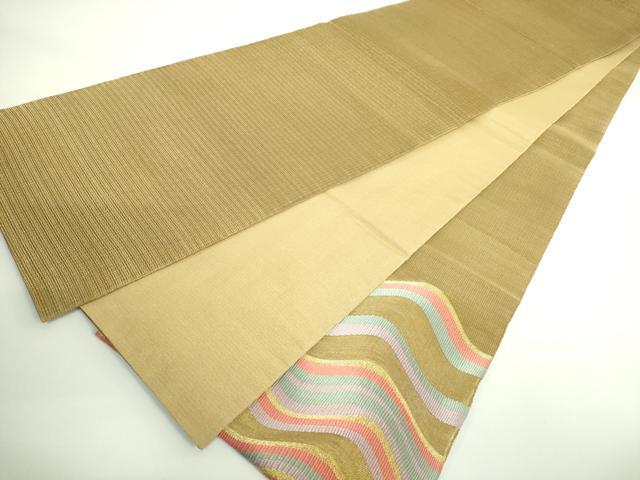 平和屋着物□極上 太鼓柄袋帯 組織 金糸 逸品 DZAA8978kh5