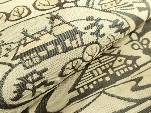 平和屋着物□極上 名門木屋太 今河織物 皆川泰蔵 染色家