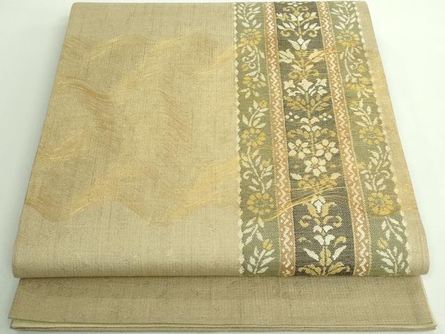 平和屋1□極上 名門 しょうざん 生紬 紙屋川伝承 絹漉貴 太鼓