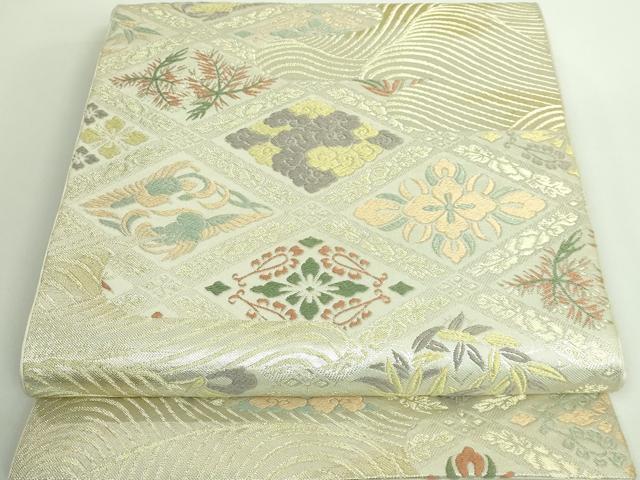 平和屋着物○極上 西陣 川島織物 六通柄 本袋帯 唐織 鳳凰花