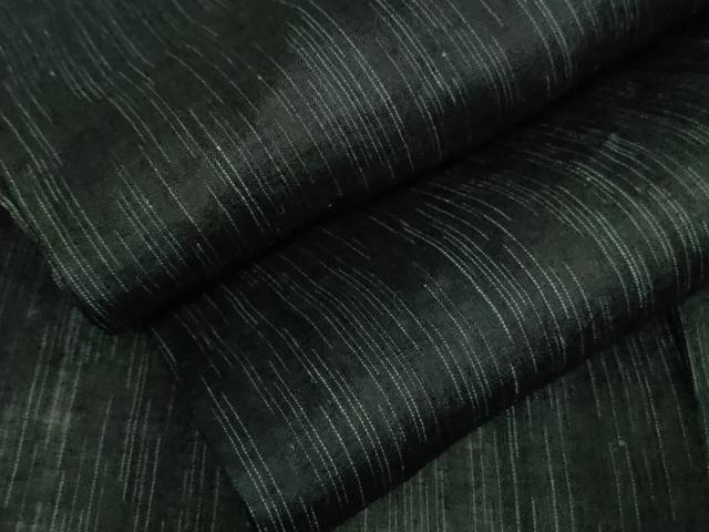 平和屋着物■極上　夏物　男性　石川県指定無形文化財　能登上布　本麻手織上布　濃藍色地　逸品　DZAA9078kh5