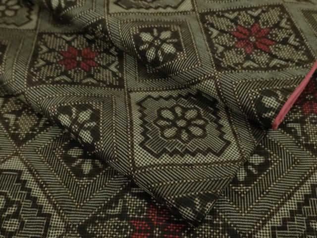 平和屋着物■希少　本場大島紬　龍郷絣　逸品　DZAA9097kh5