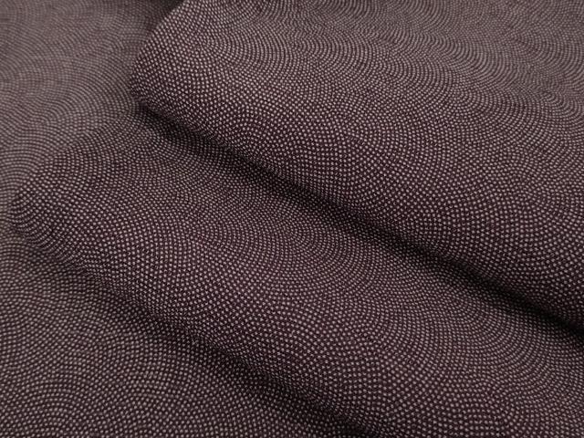 平和屋着物■極上　夏物　江戸小紋　絽　鮫小紋柄　葡萄色×白　逸品　未使用　DZAA9104kh5