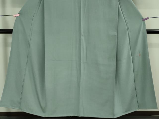 平和屋着物■極上　松尾光琳　色無地　無双　絽袷　絽×絽　絽縮緬　銀花　秘色色　逸品　未使用　DZAA9162kh5 平和屋着物□極上 松尾光琳 色無地 無双 絽袷 絽×絽 絽